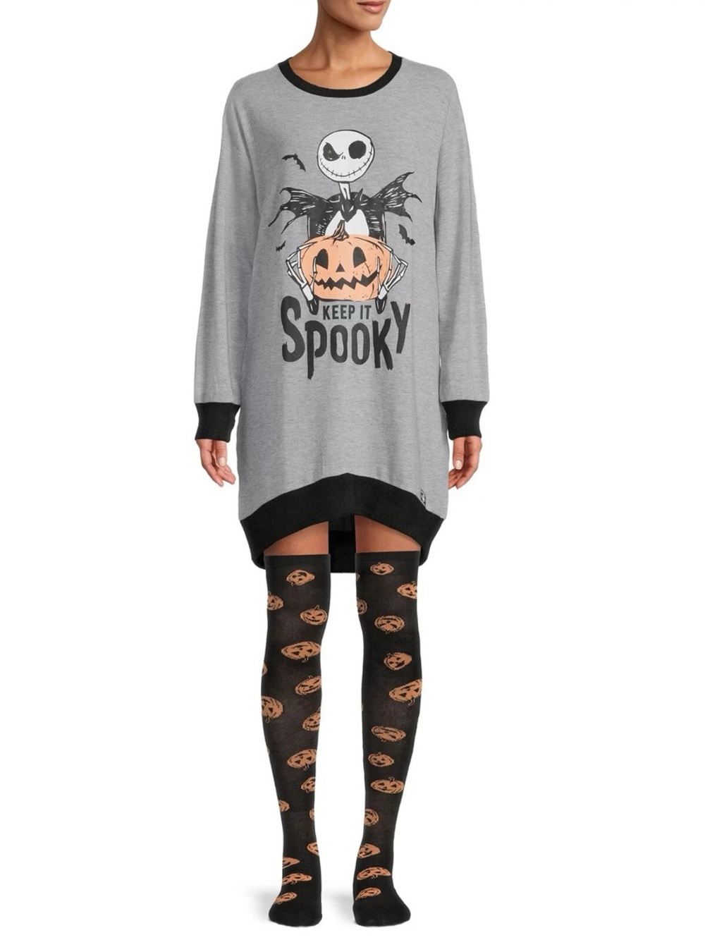 Disneyβs Nightmare Before Christmas Womenβs Long Sleeve Nightie